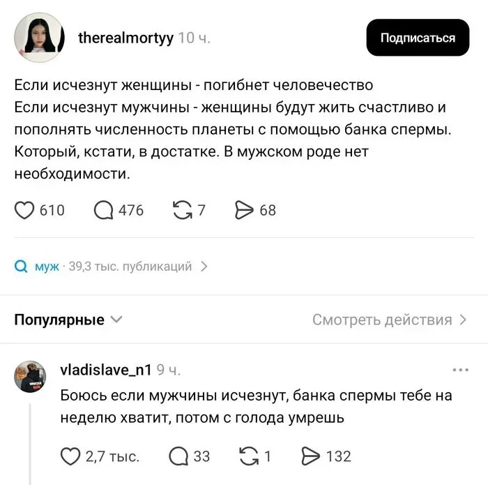 Изображение из сообщения канала