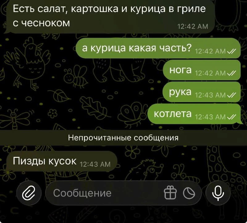 Изображение из сообщения канала