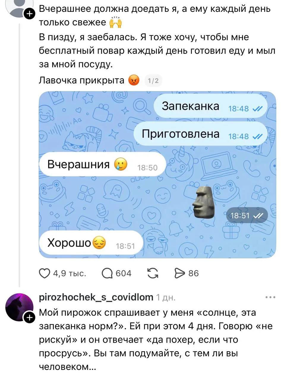 Изображение из сообщения канала
