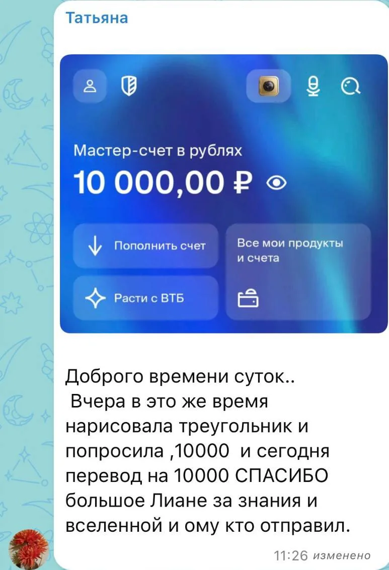 Изображение из сообщения канала