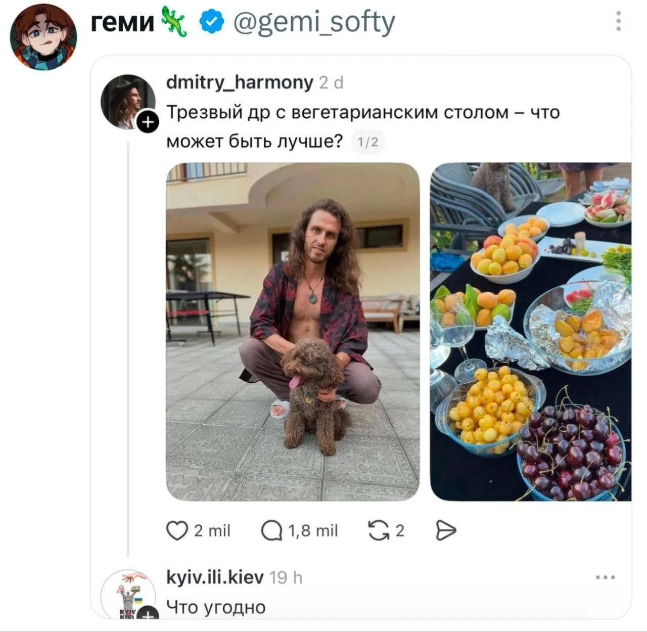 Изображение из сообщения канала