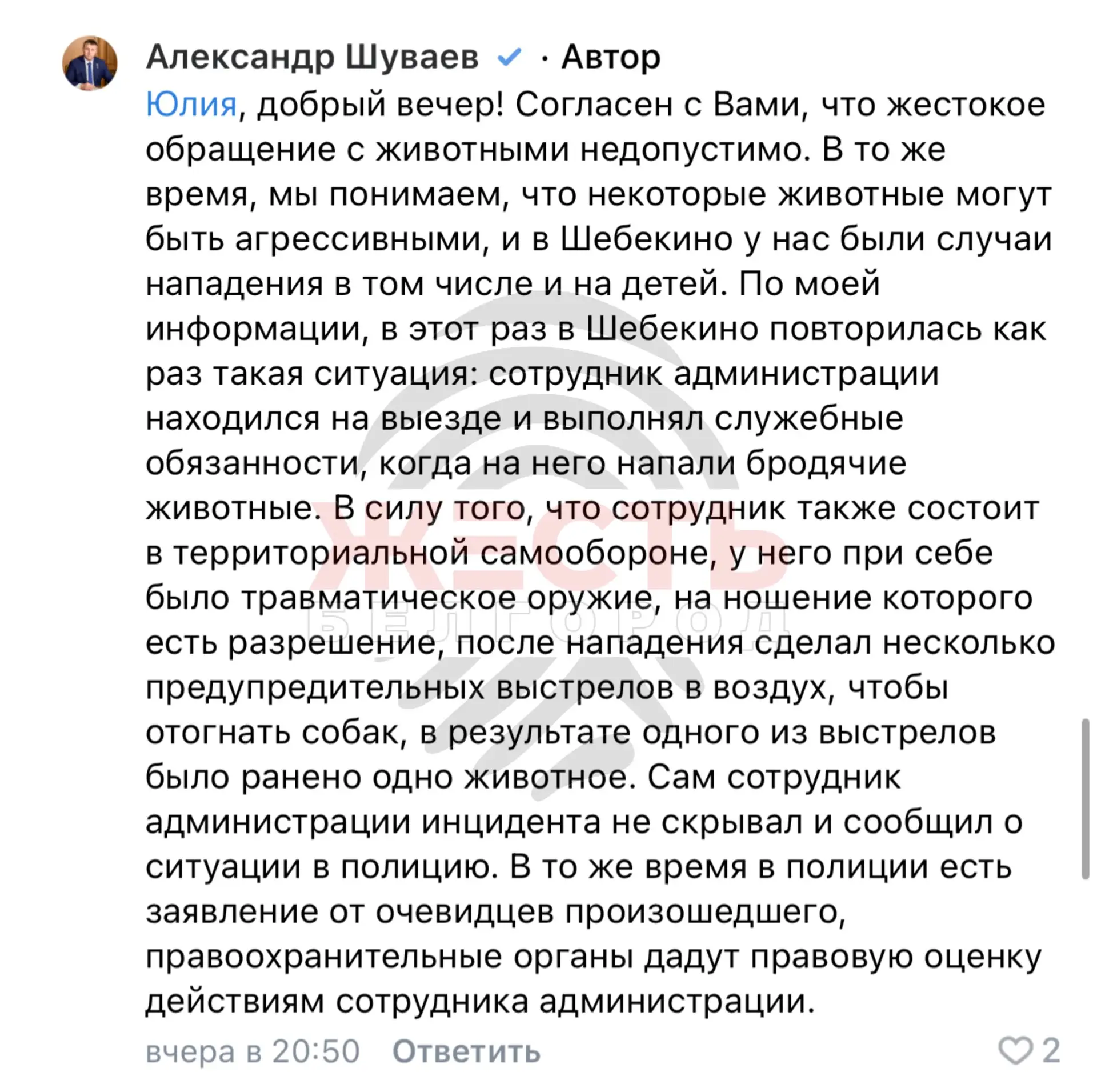 Изображение из сообщения канала