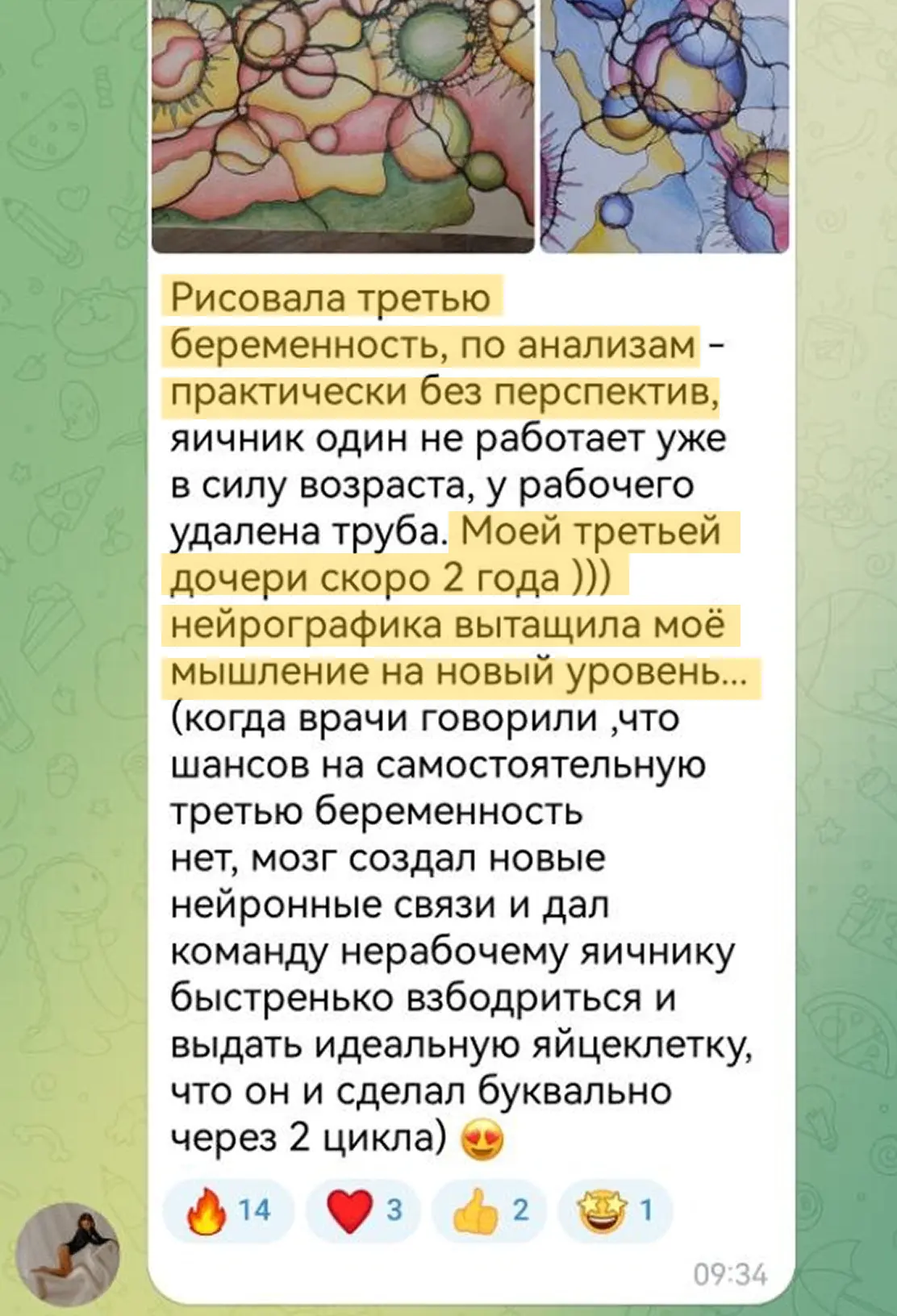Изображение из сообщения канала