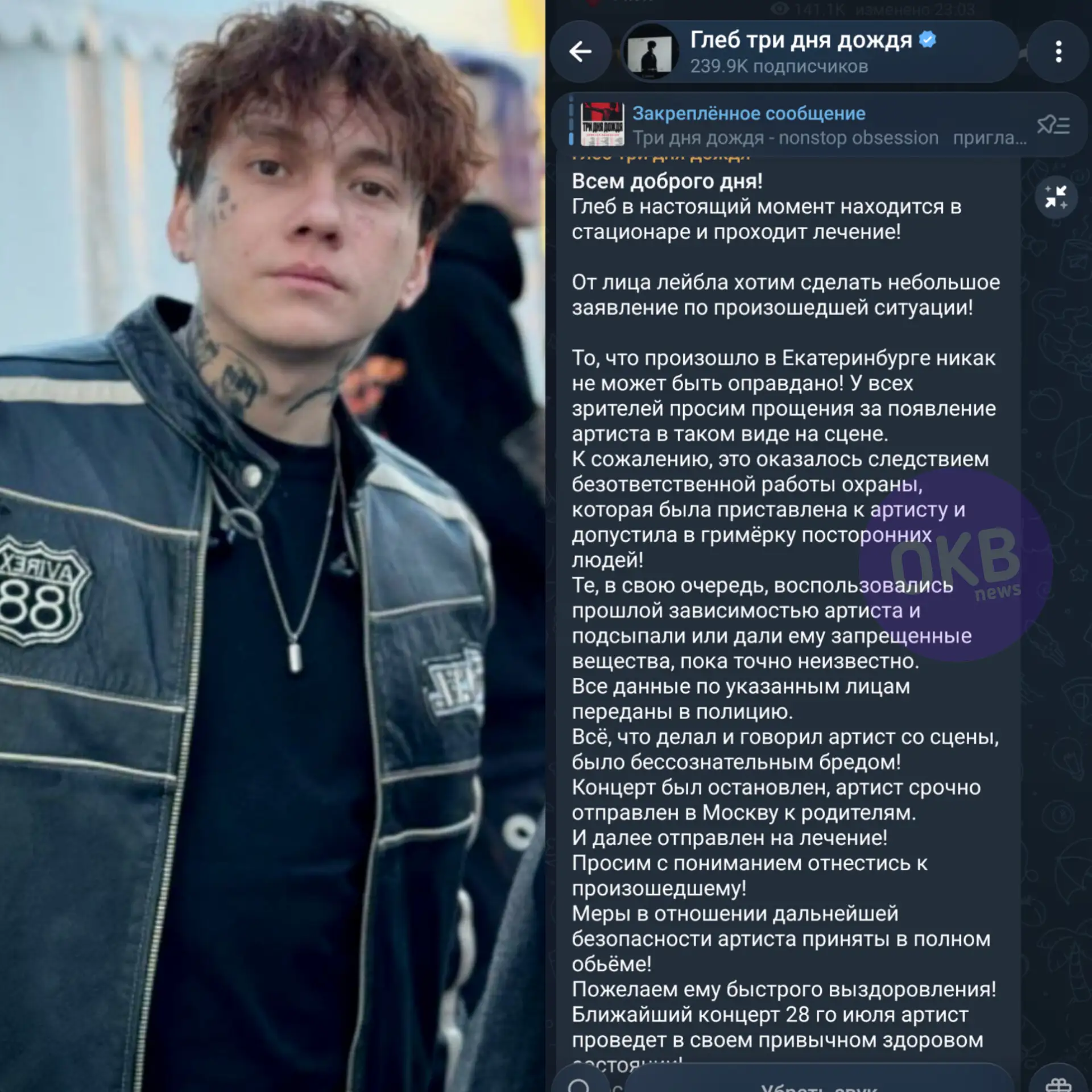 Изображение из сообщения канала