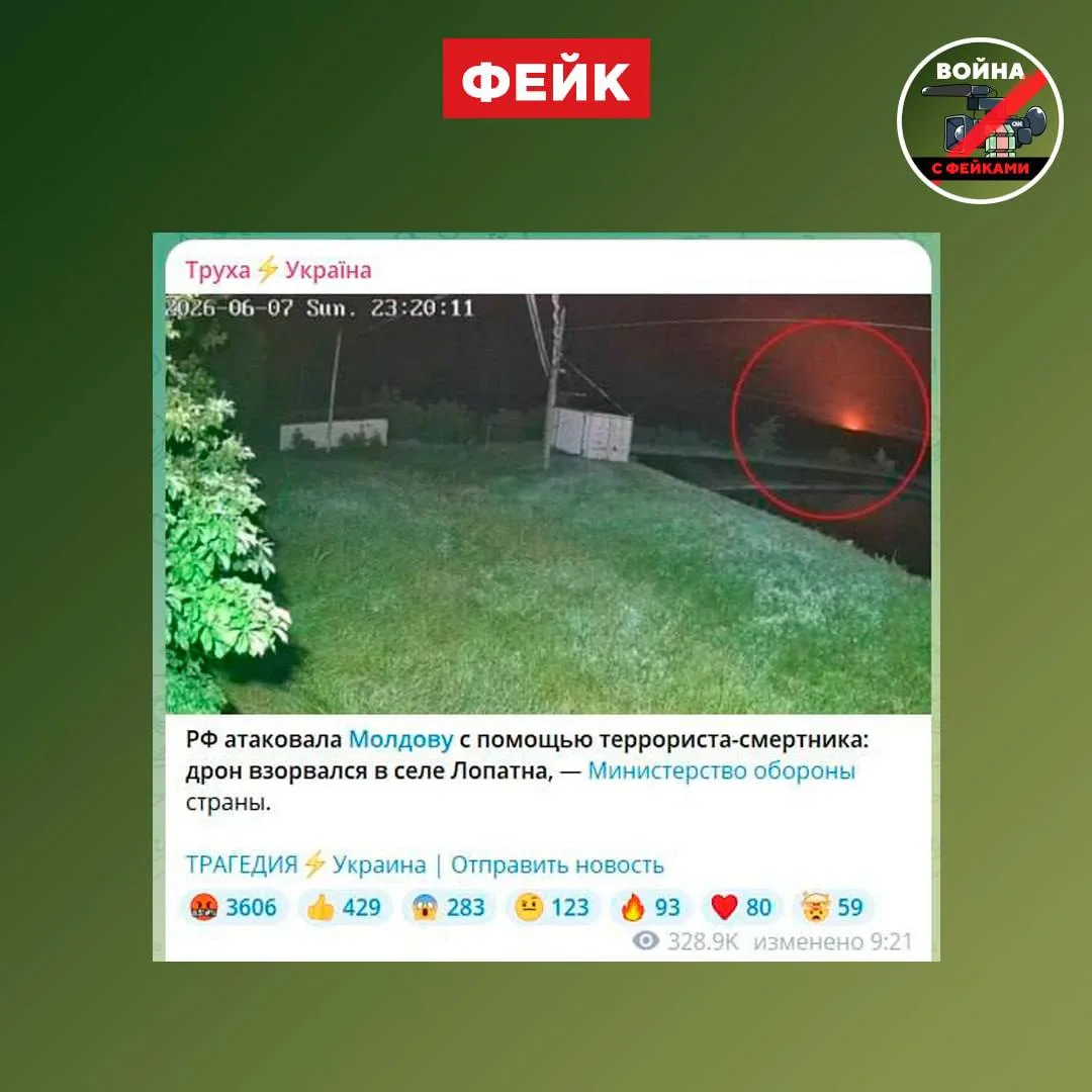 Изображение из сообщения канала