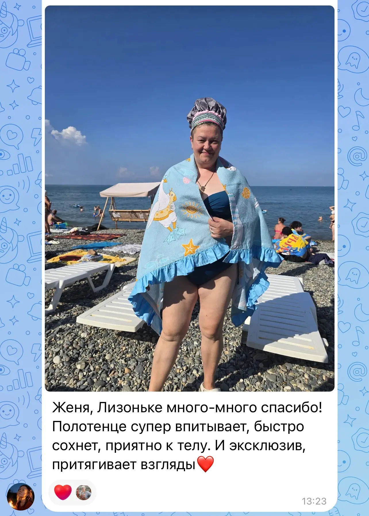 Изображение из сообщения канала