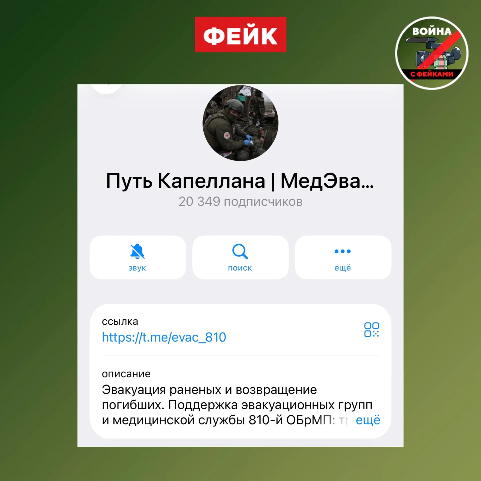 Изображение из сообщения канала