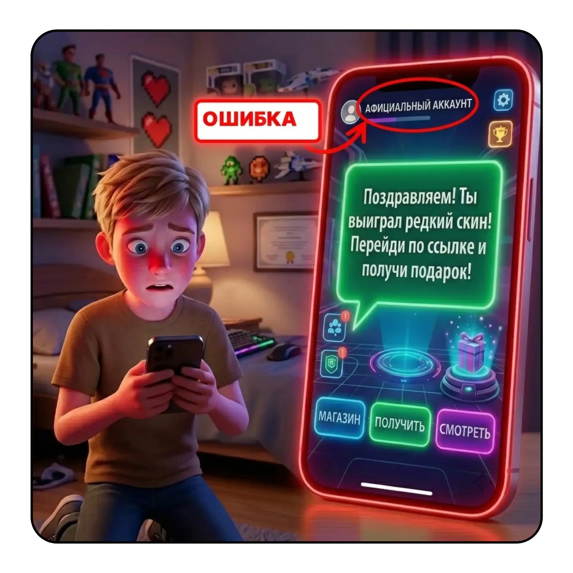 Изображение из сообщения канала