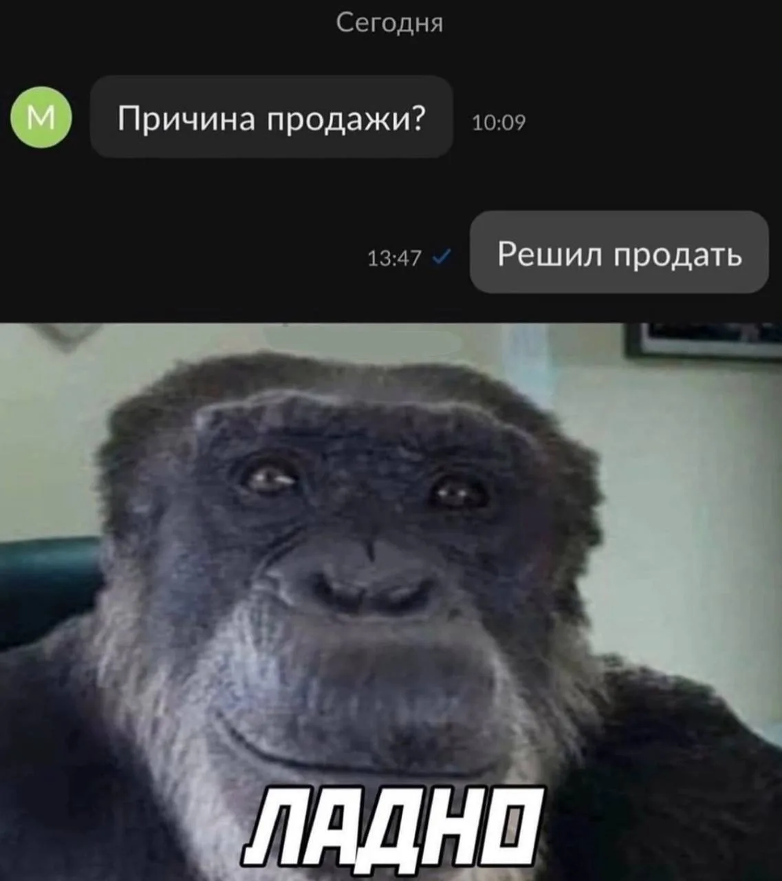 Изображение из сообщения канала