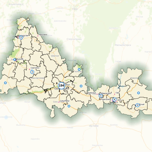 Wi-Fi точки Оренбургской области