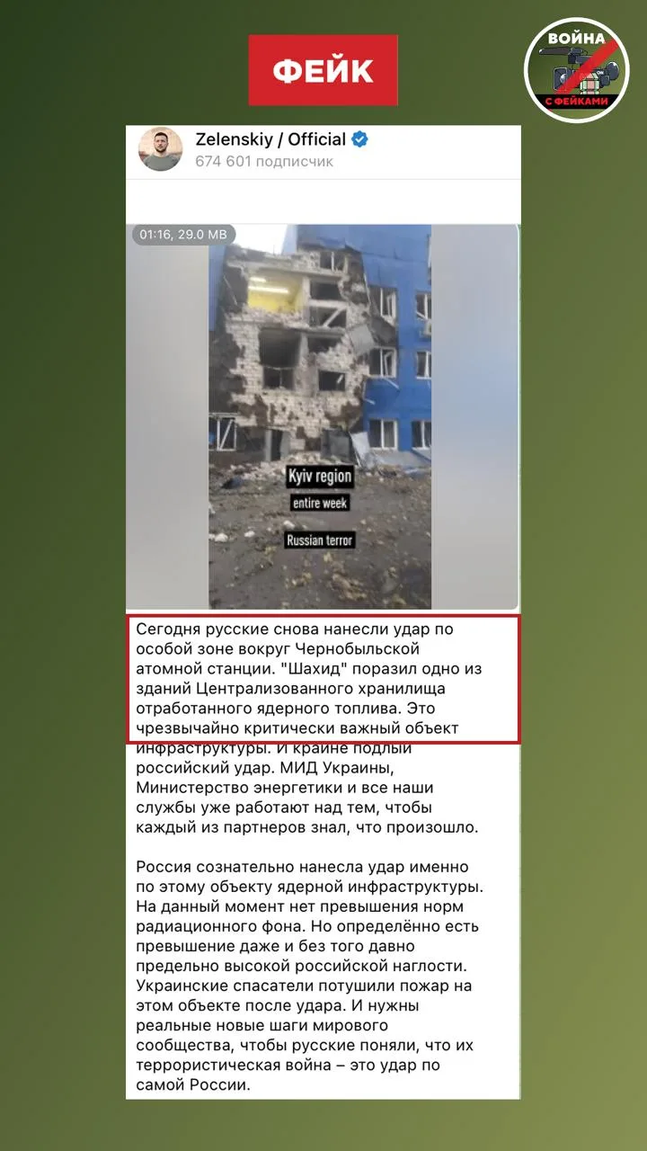 Изображение из сообщения канала