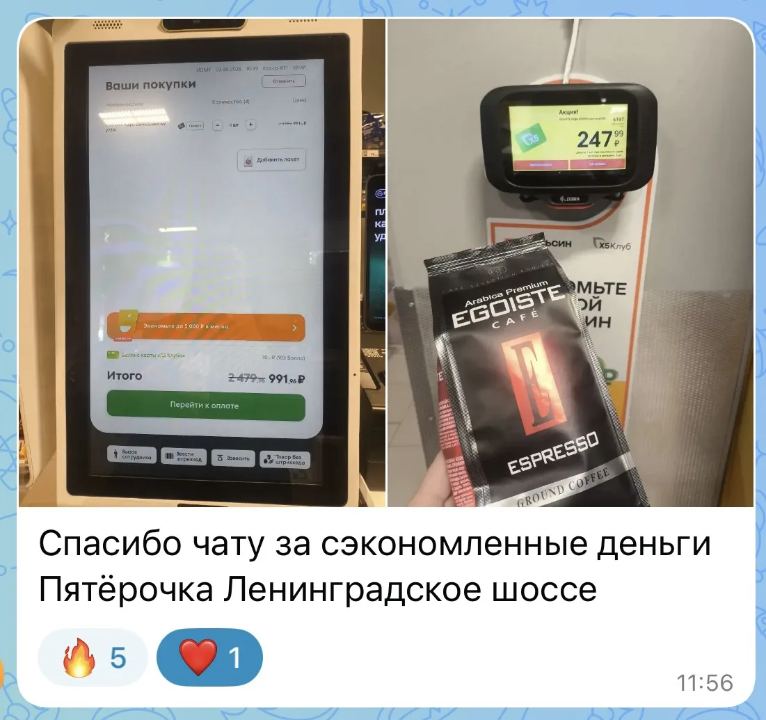 Изображение из сообщения канала
