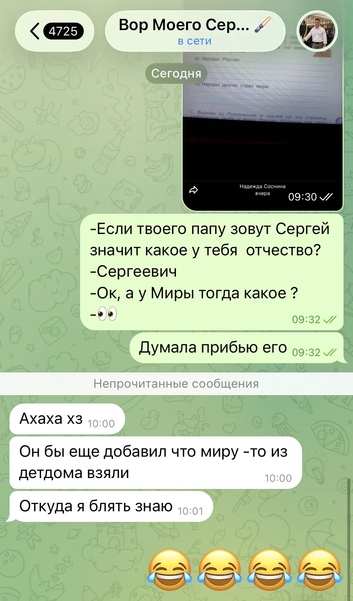 Изображение из сообщения канала