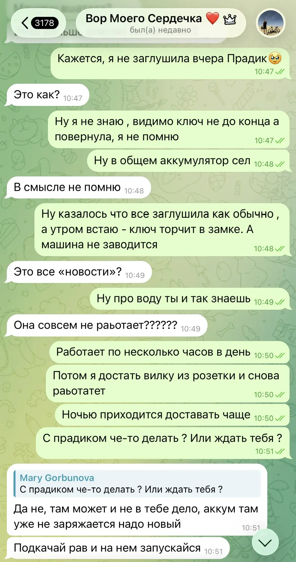 Изображение из сообщения канала