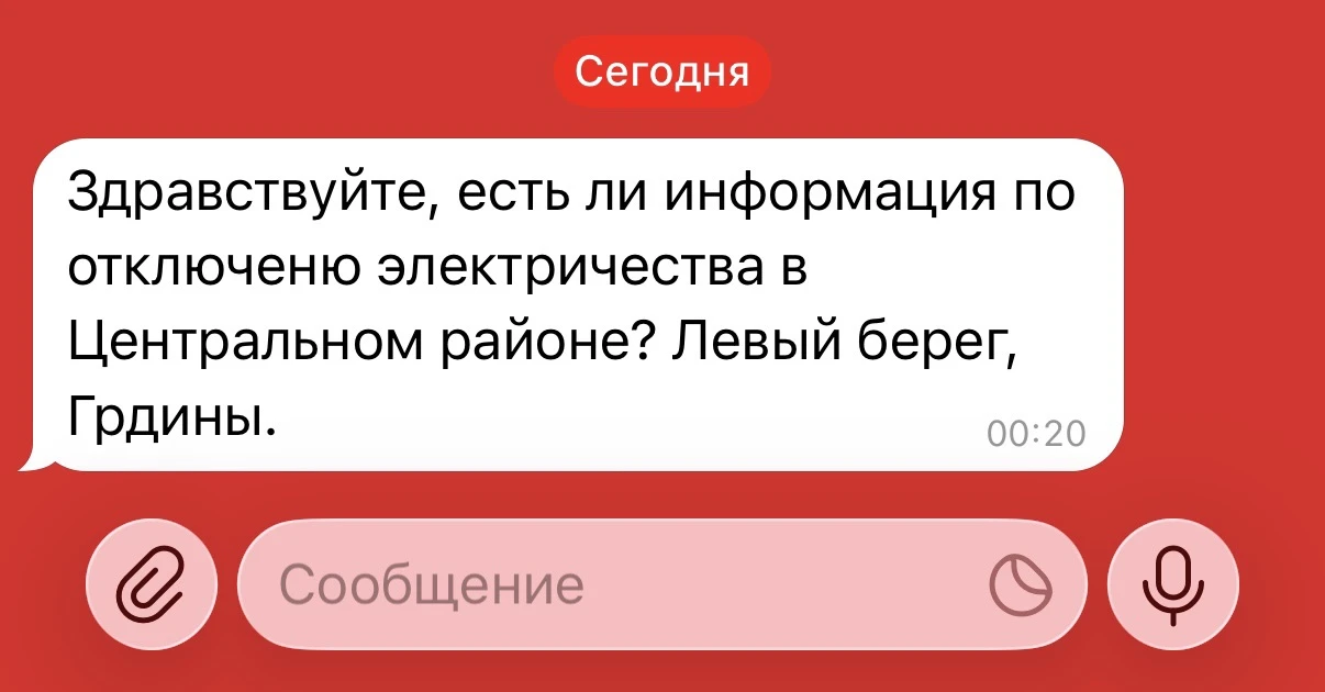 Изображение из сообщения канала