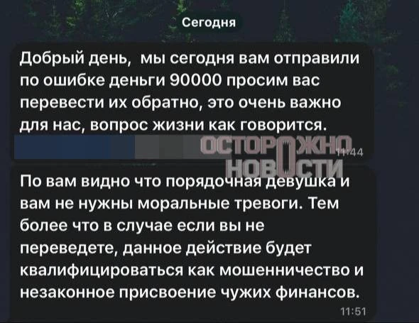 Изображение из сообщения канала