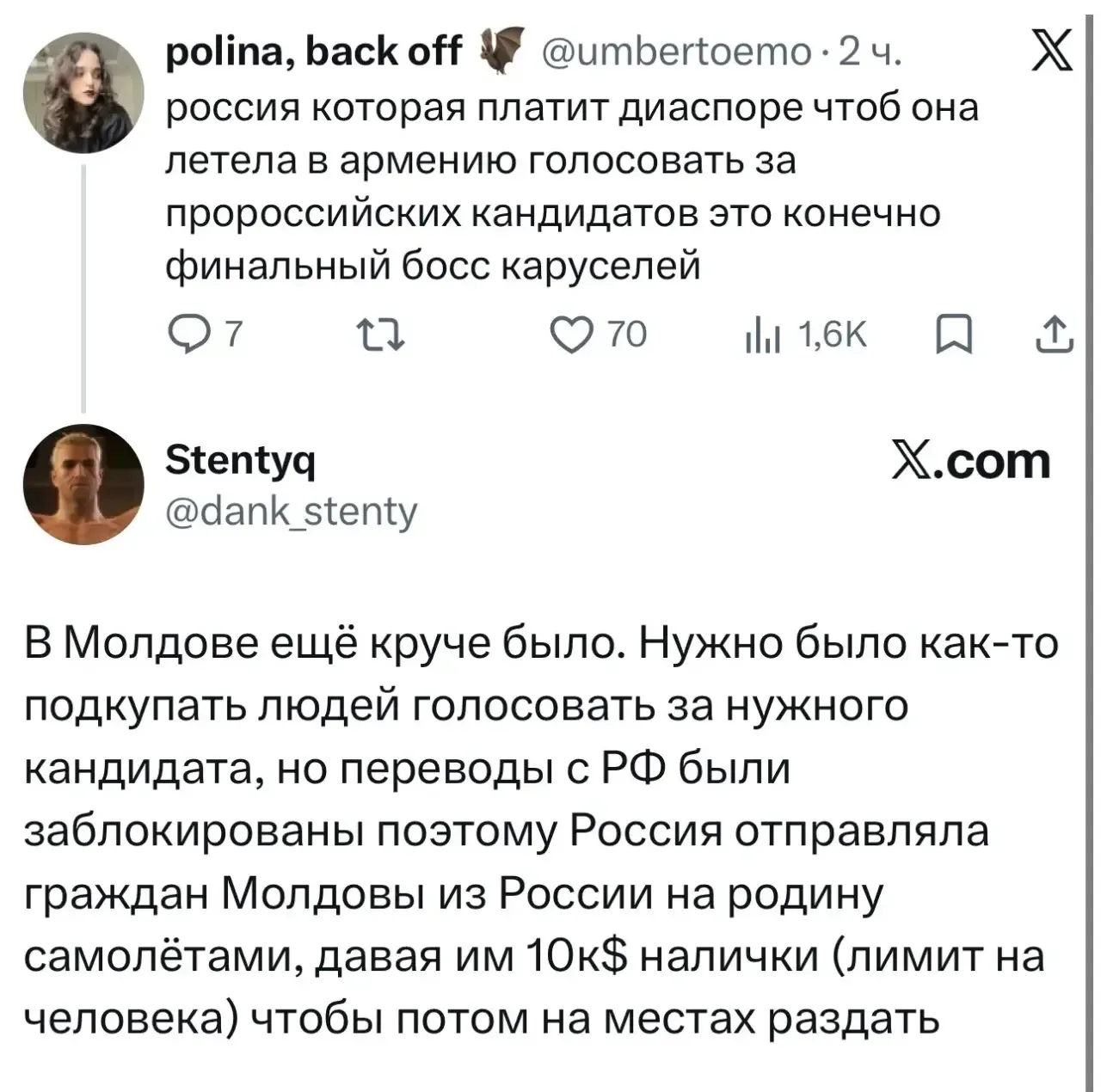 Изображение из сообщения канала