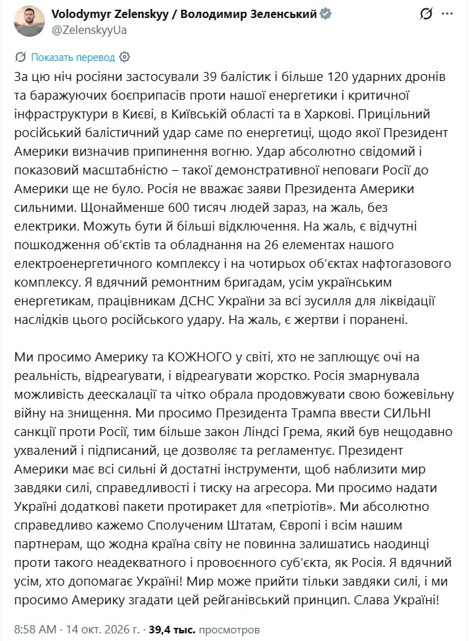 Изображение из сообщения канала