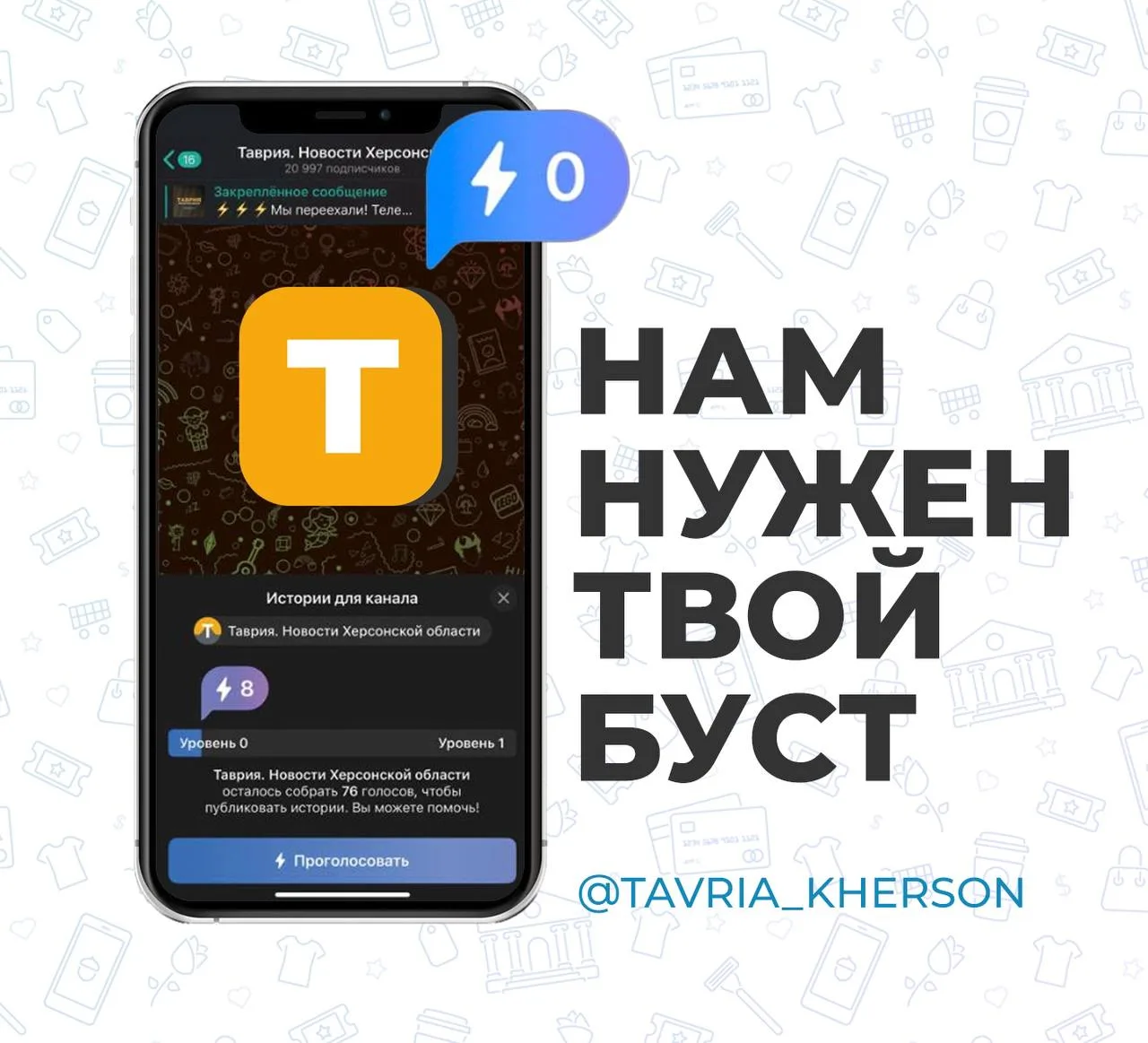 Изображение из сообщения канала