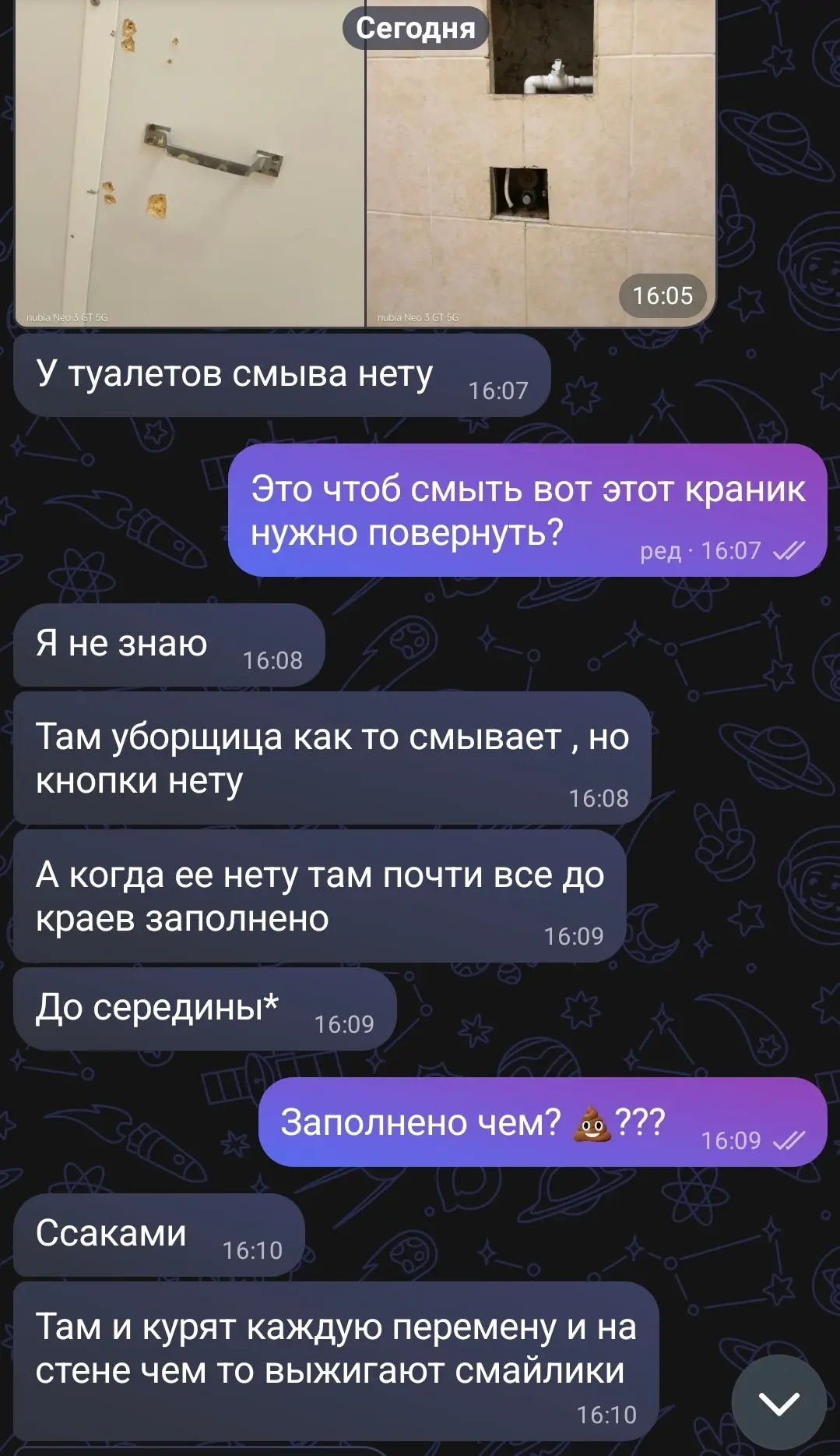 Изображение из сообщения канала