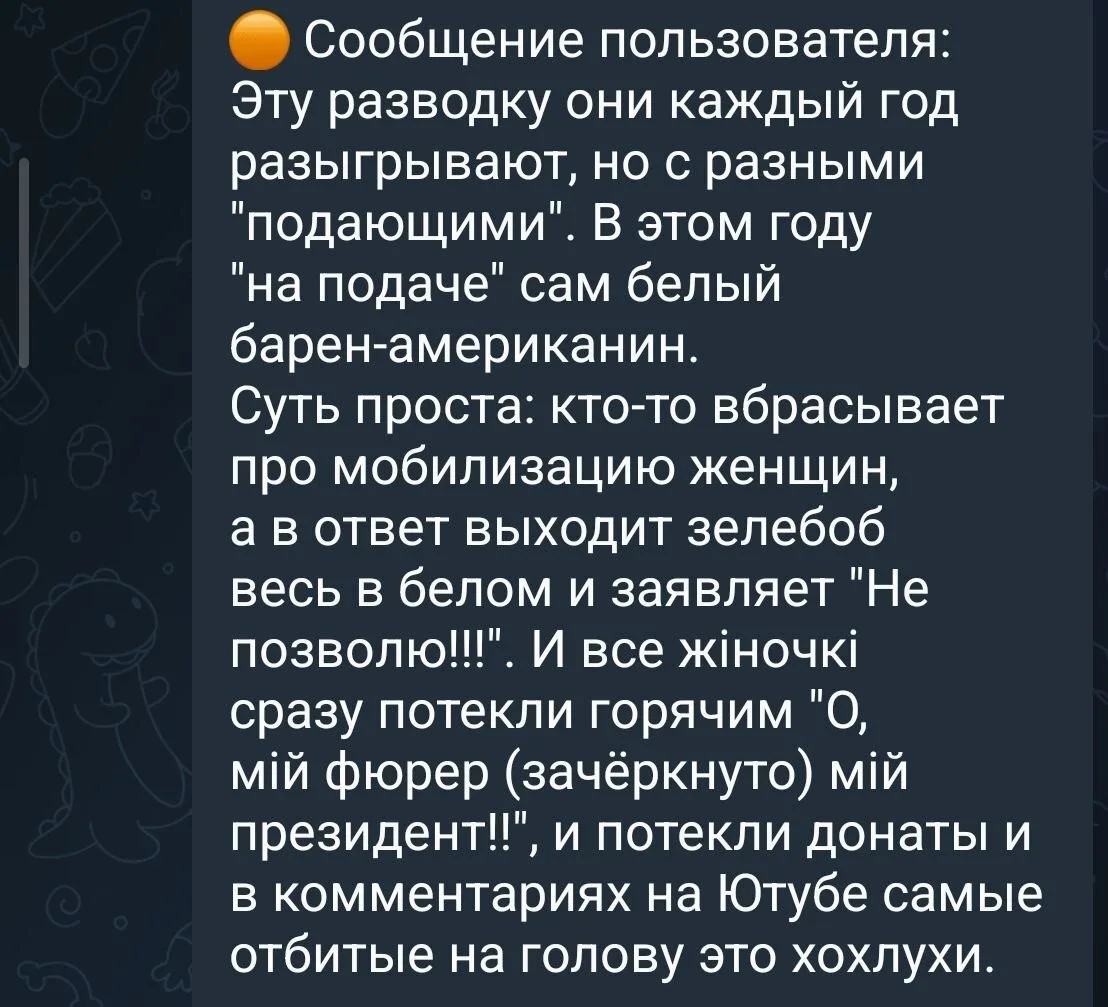 Изображение из сообщения канала