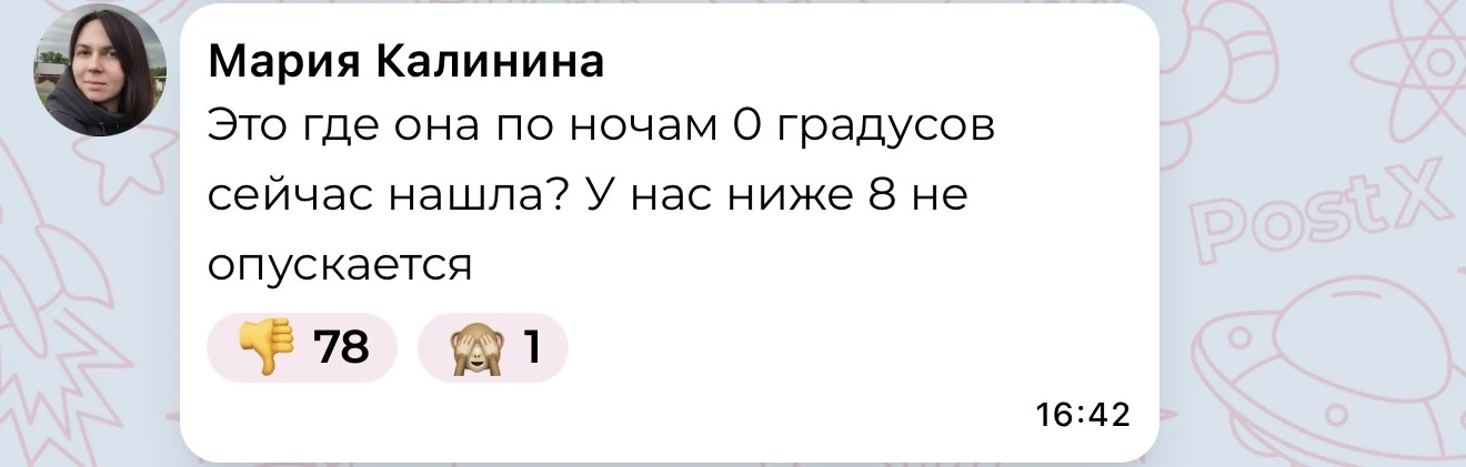 Изображение из сообщения канала