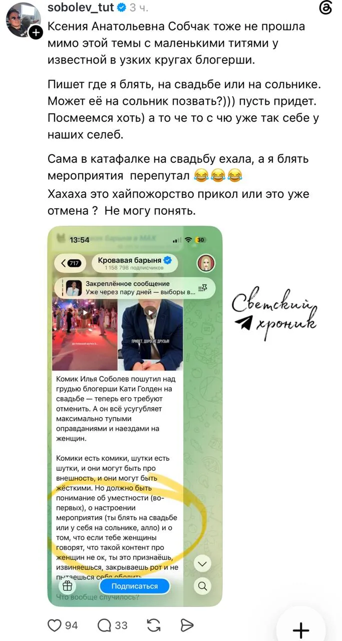 Изображение из сообщения канала