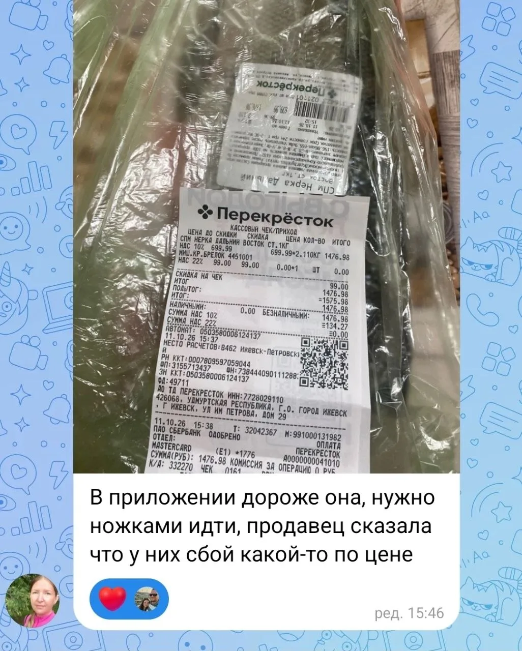 Изображение из сообщения канала