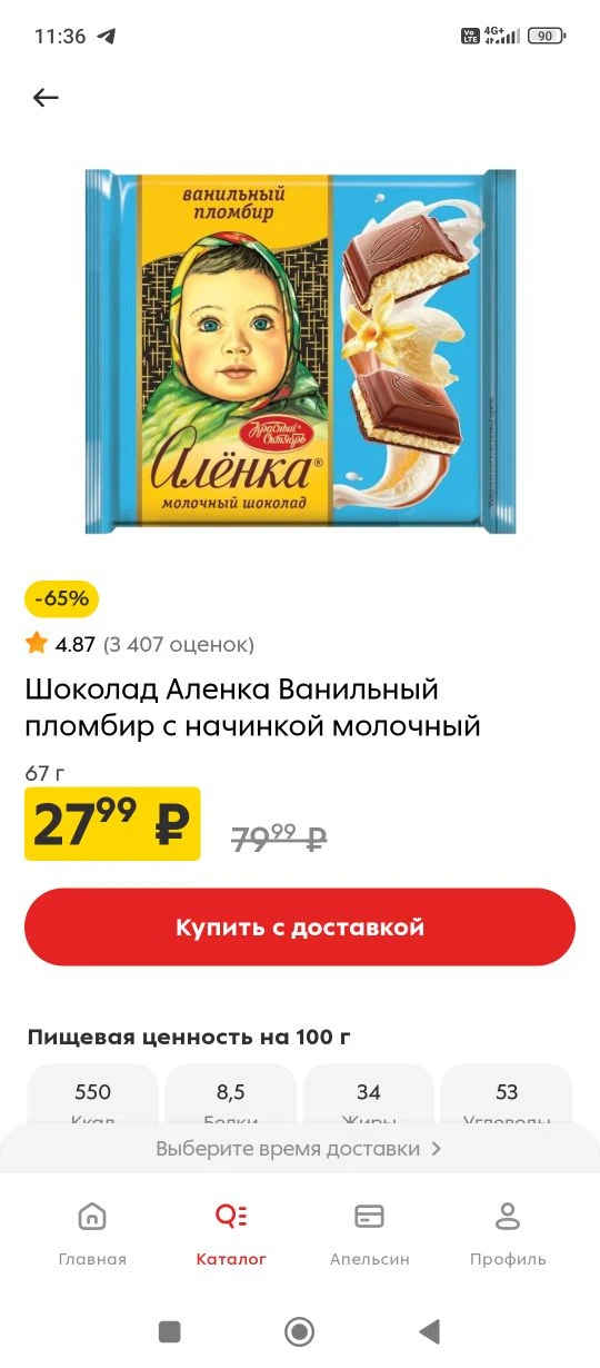 Изображение из сообщения канала