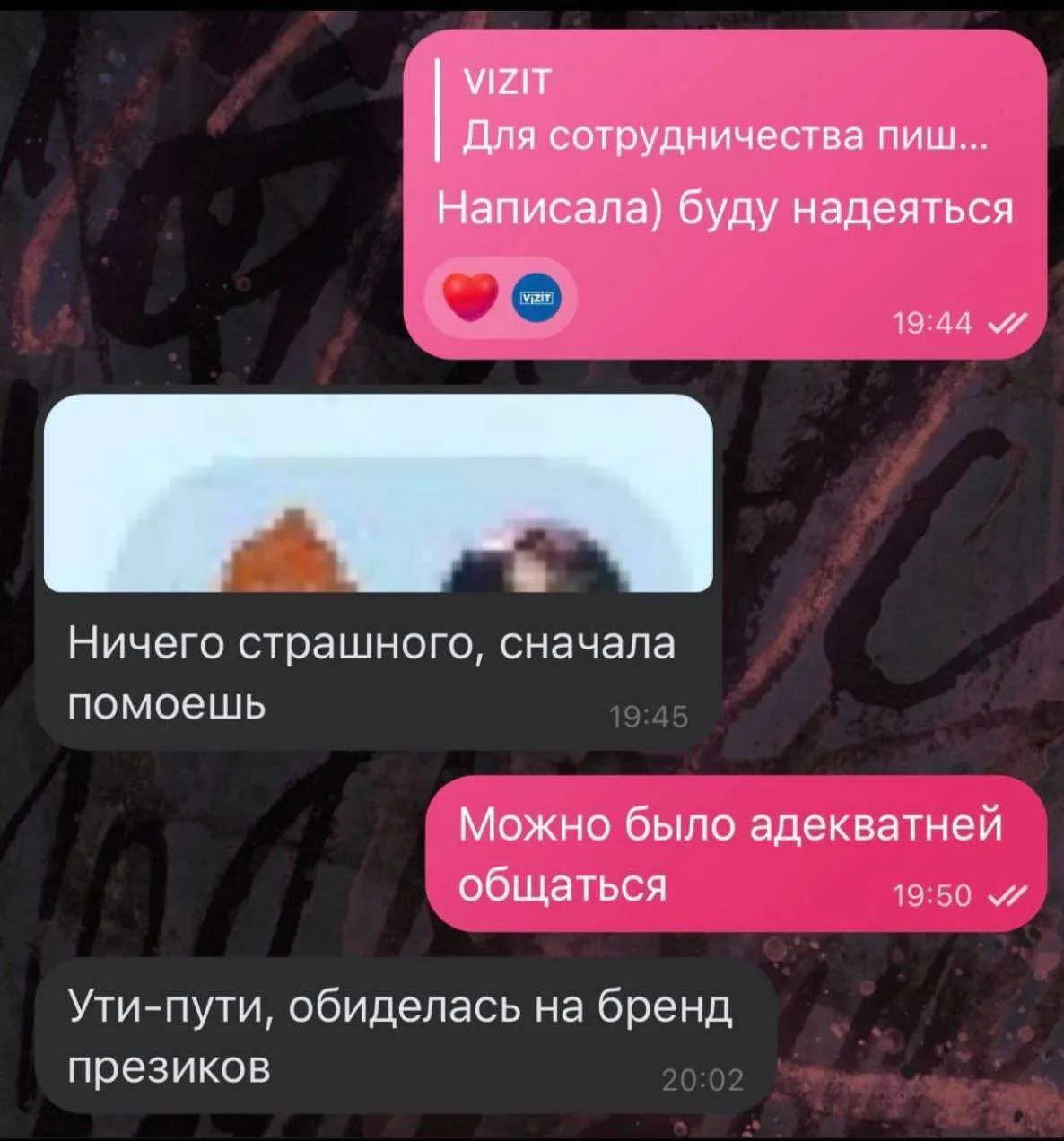 Изображение из сообщения канала