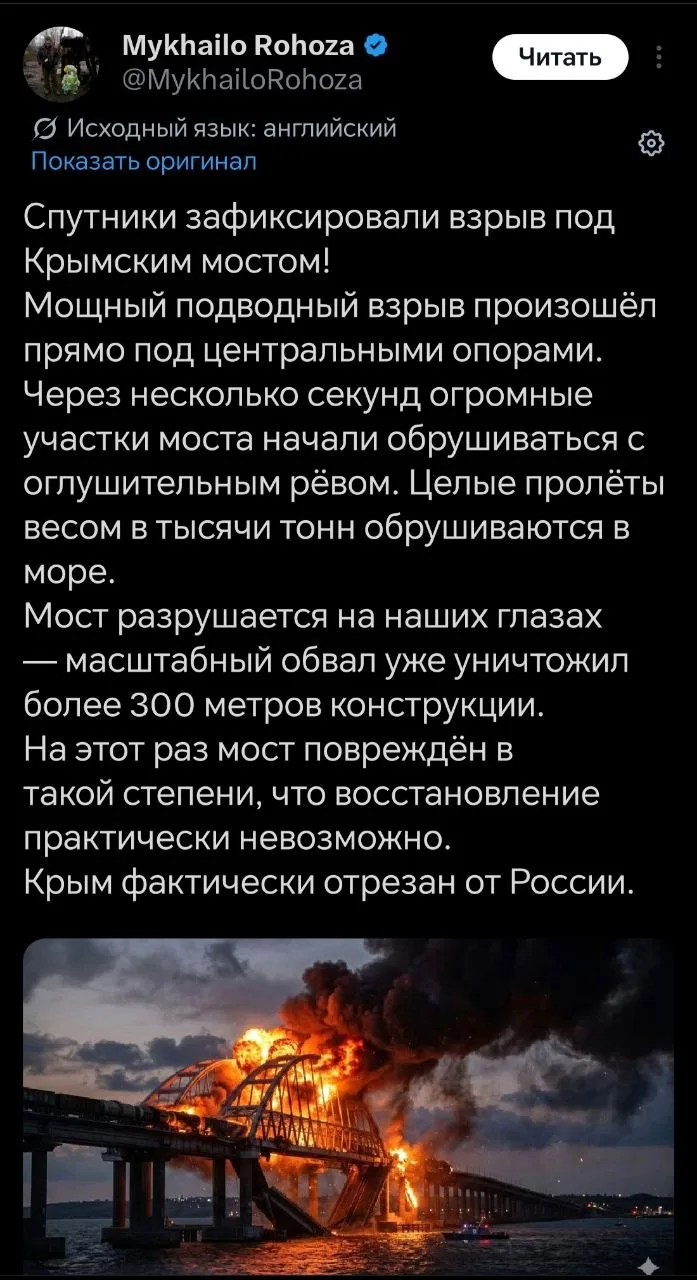 Изображение из сообщения канала