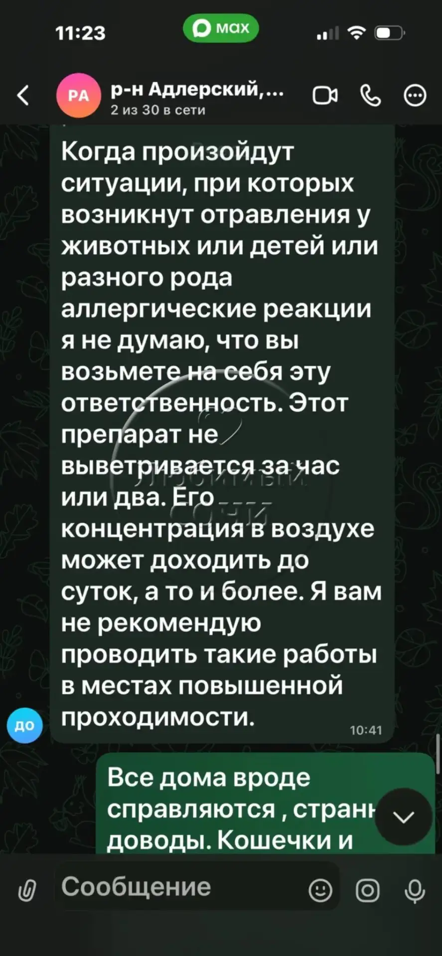 Изображение из сообщения канала