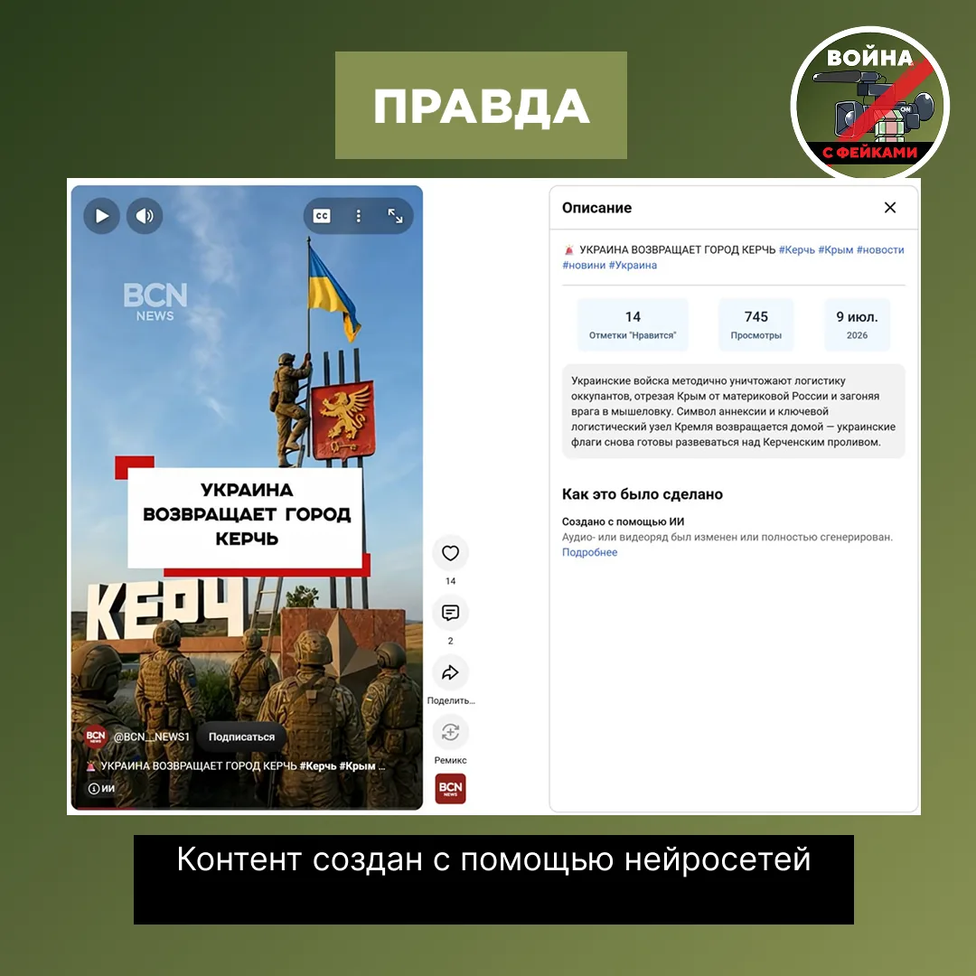 Изображение из сообщения канала
