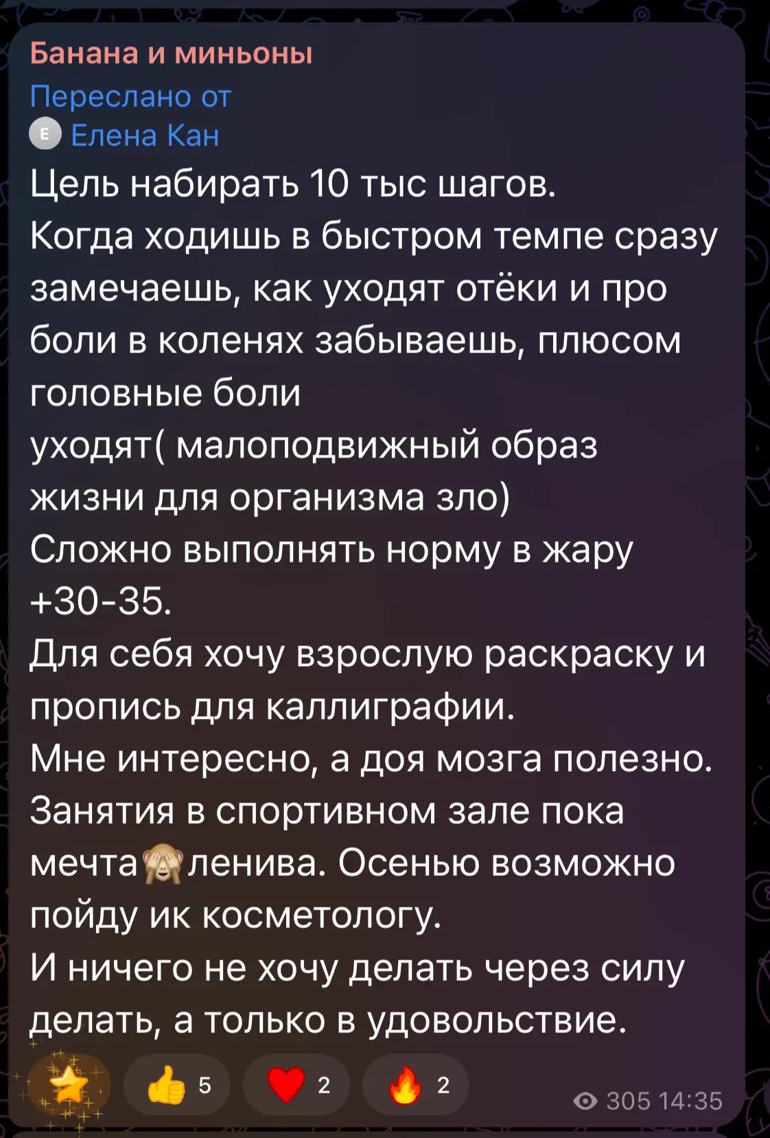 Изображение из сообщения канала
