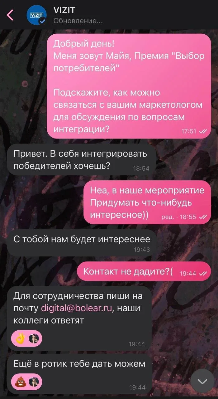 Изображение из сообщения канала