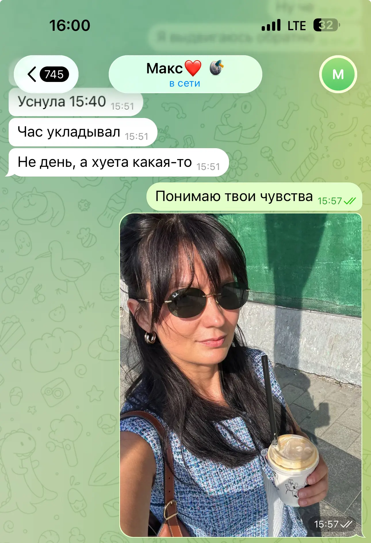 Изображение из сообщения канала
