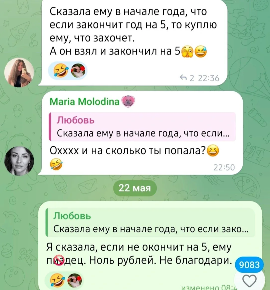 Изображение из сообщения канала