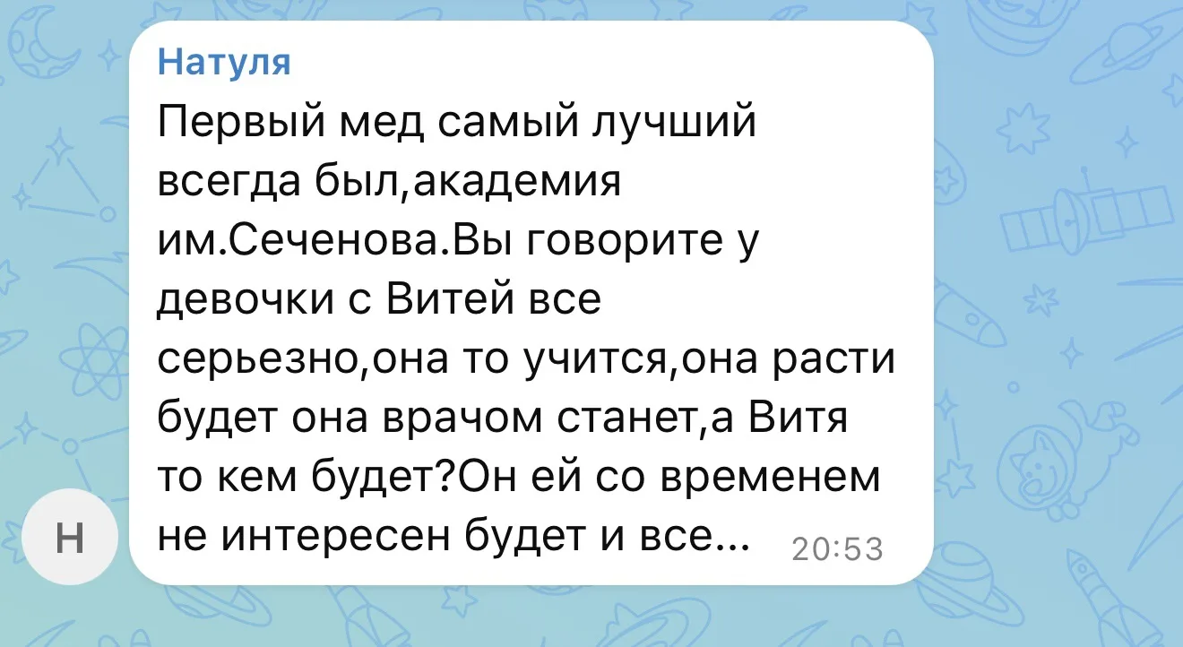 Изображение из сообщения канала