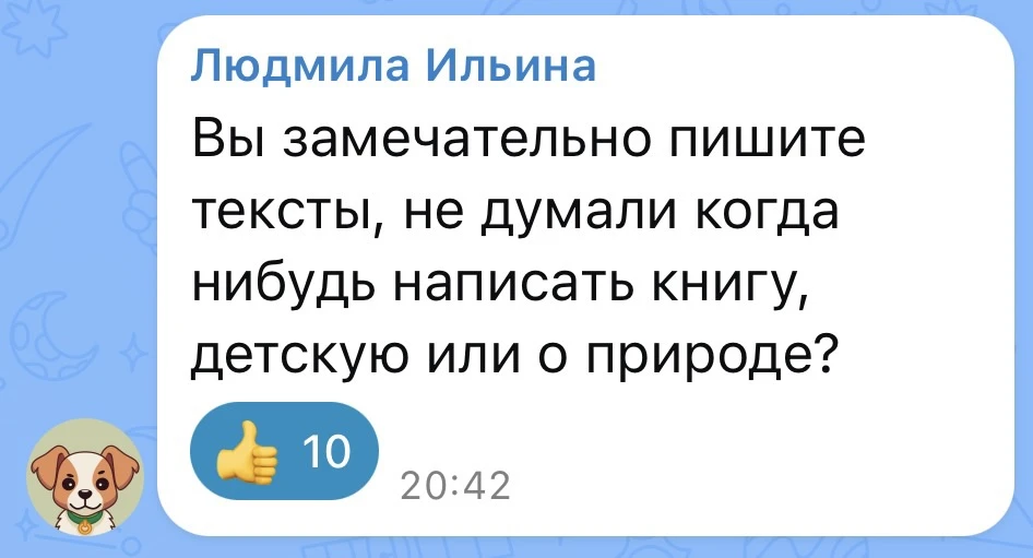 Изображение из сообщения канала