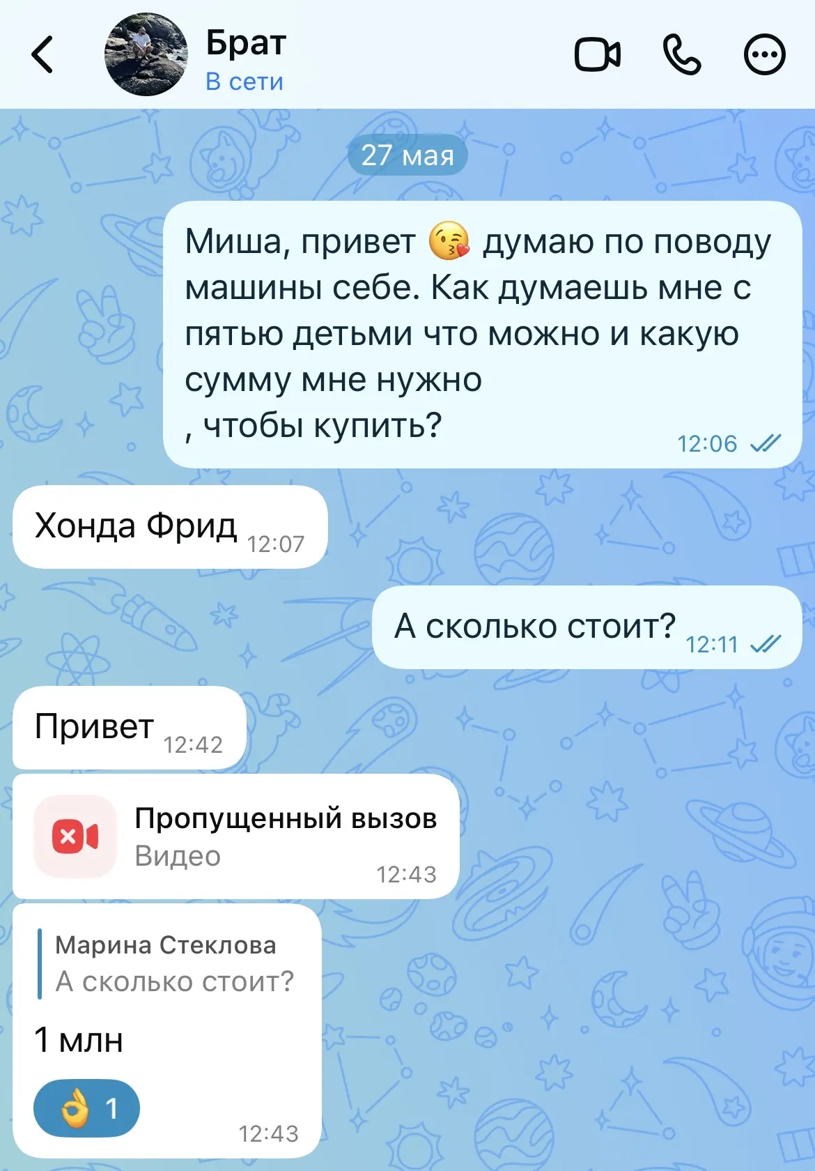 Изображение из сообщения канала