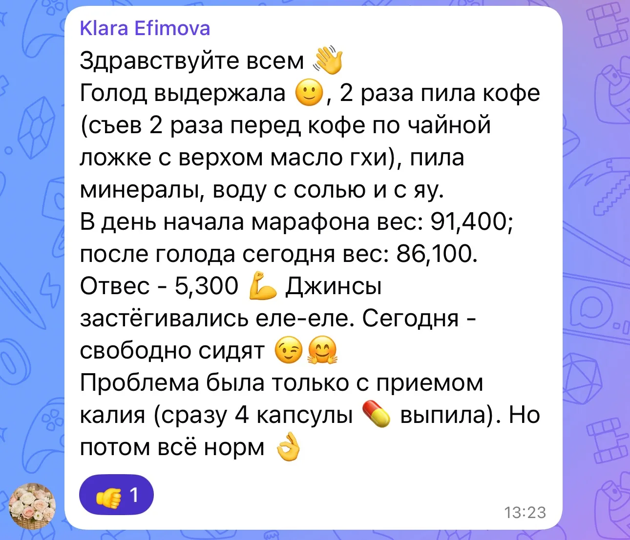 Изображение из сообщения канала