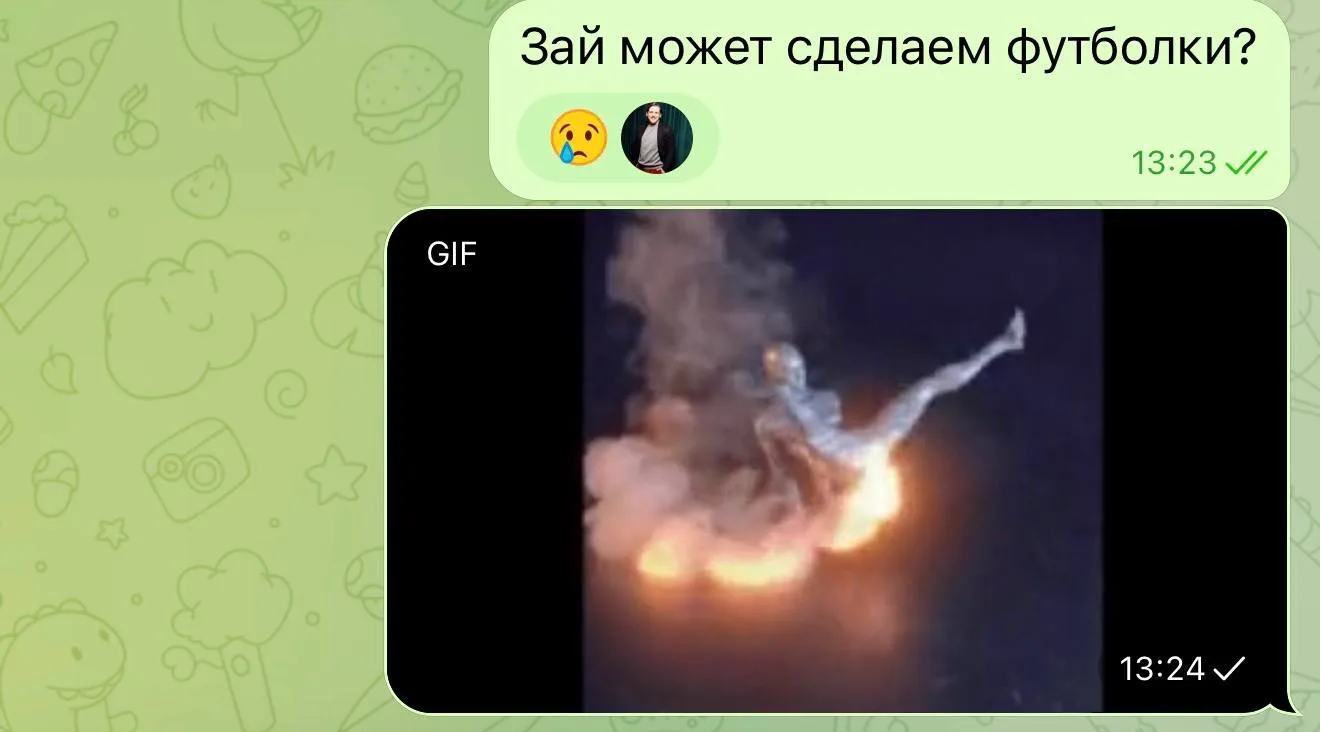 Изображение из сообщения канала