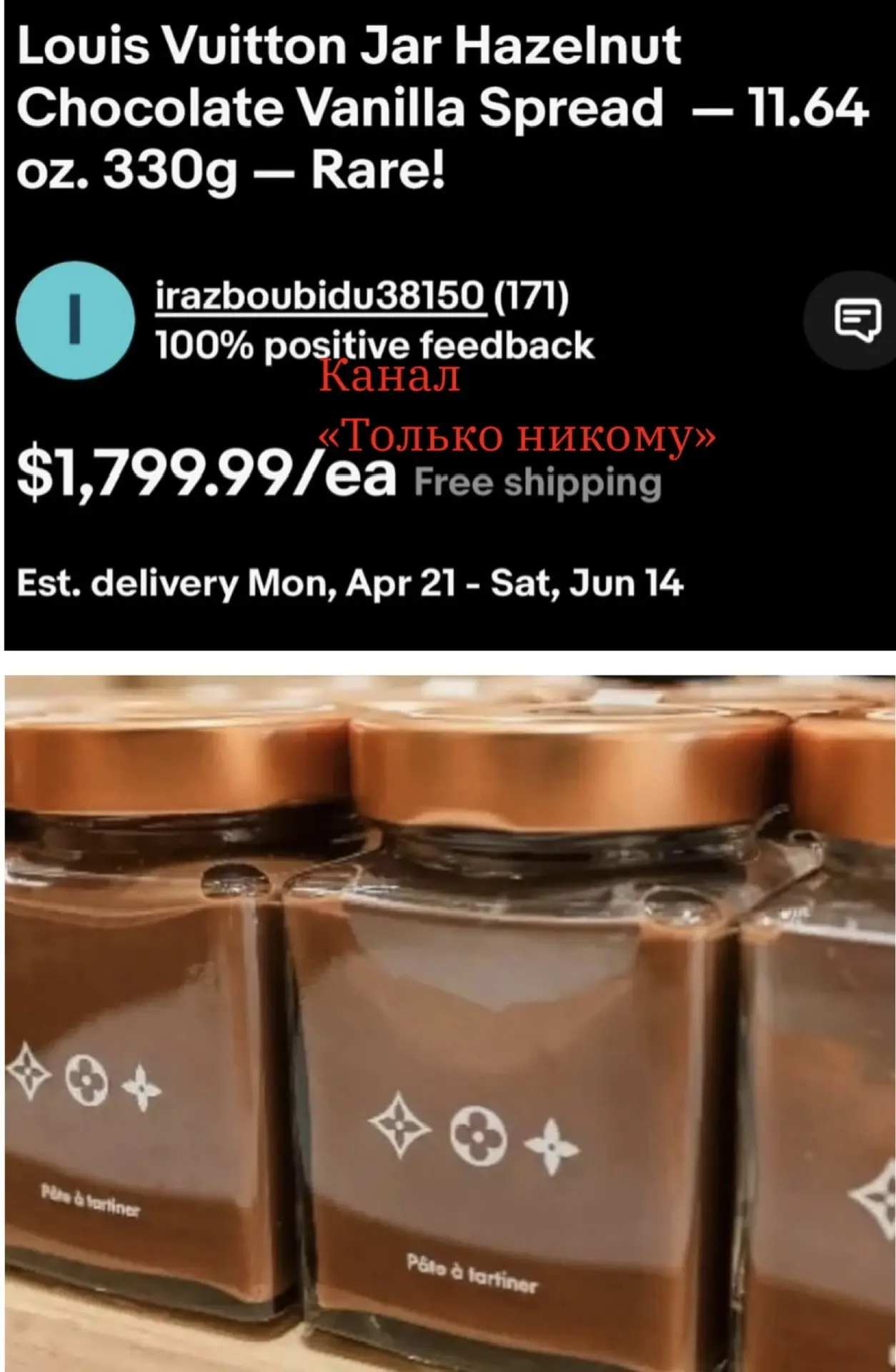 Изображение из сообщения канала