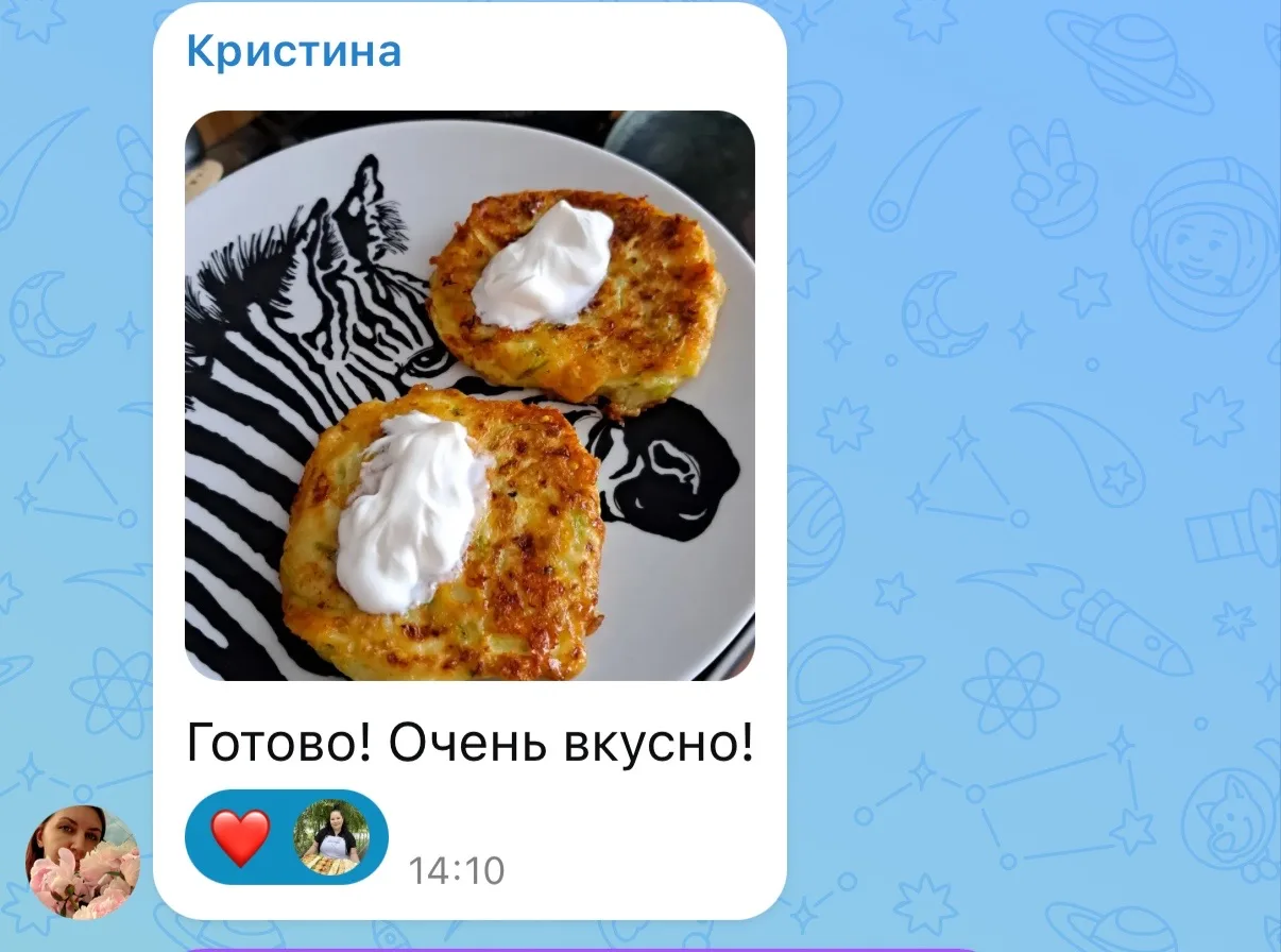 Изображение из сообщения канала