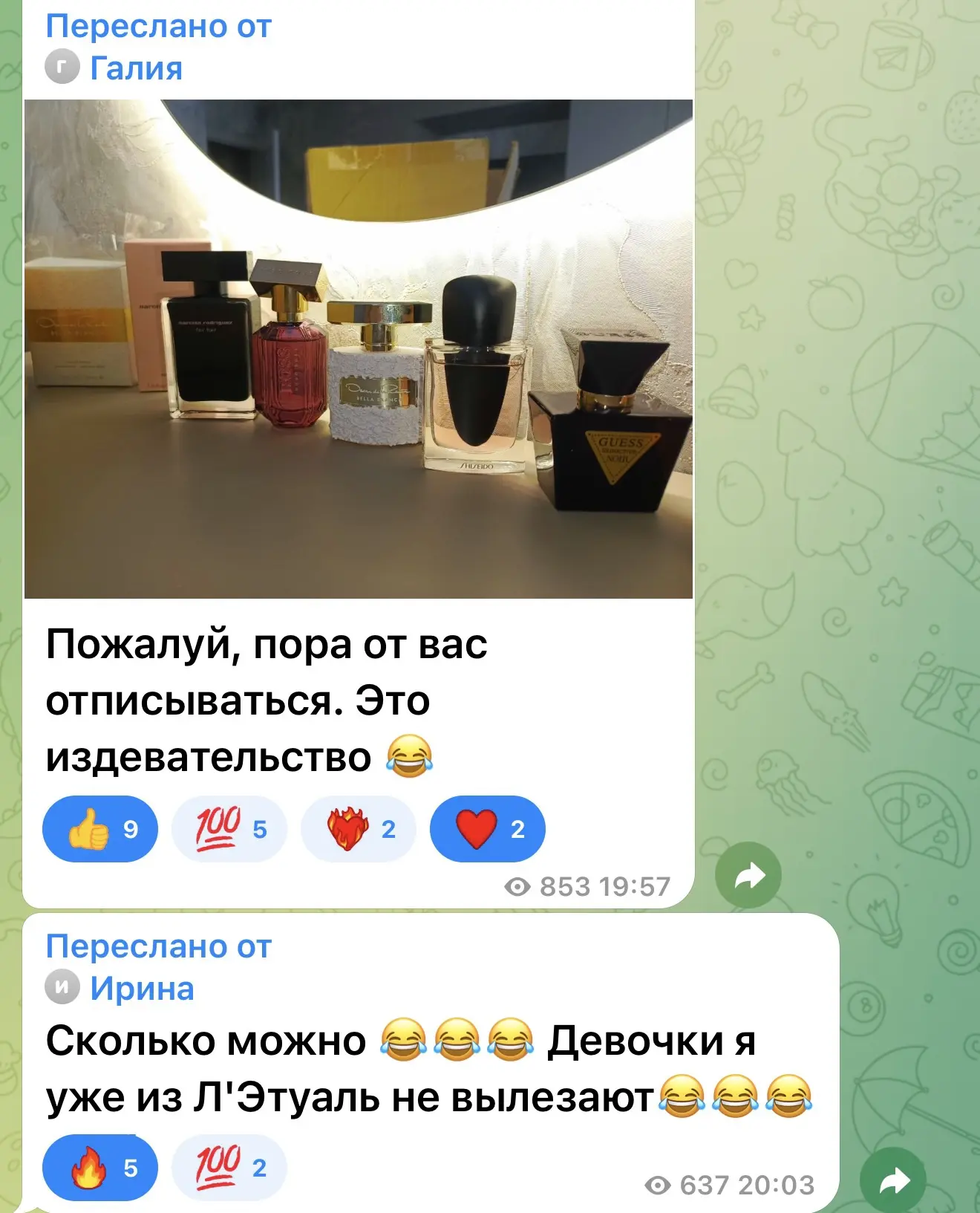 Изображение из сообщения канала