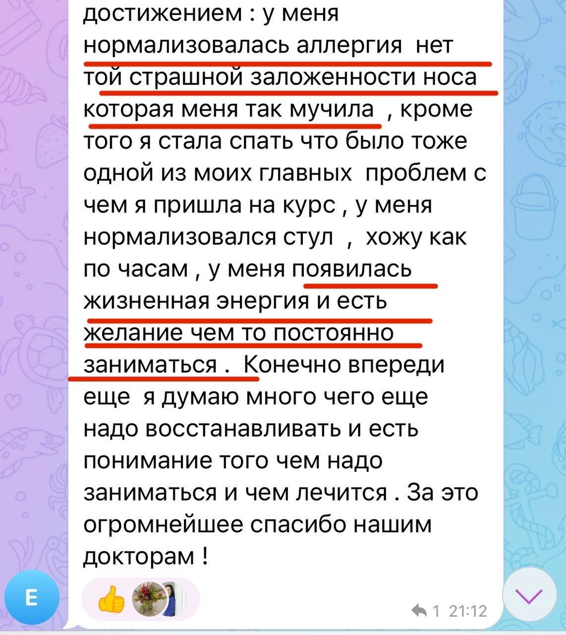 Изображение из сообщения канала