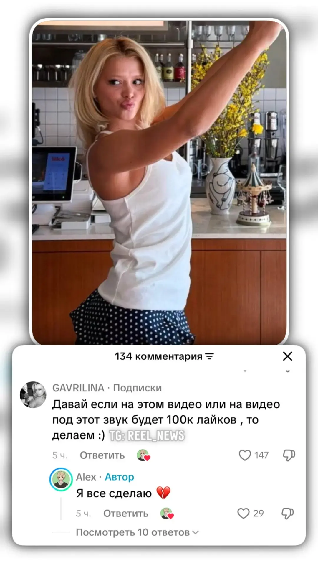 Изображение из сообщения канала