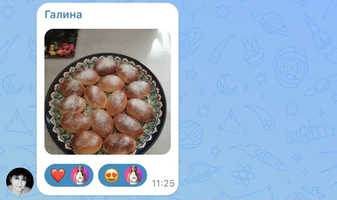Изображение из сообщения канала
