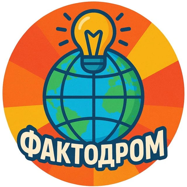 Логотип канала Фактодром: Факты, интересные истории, природа