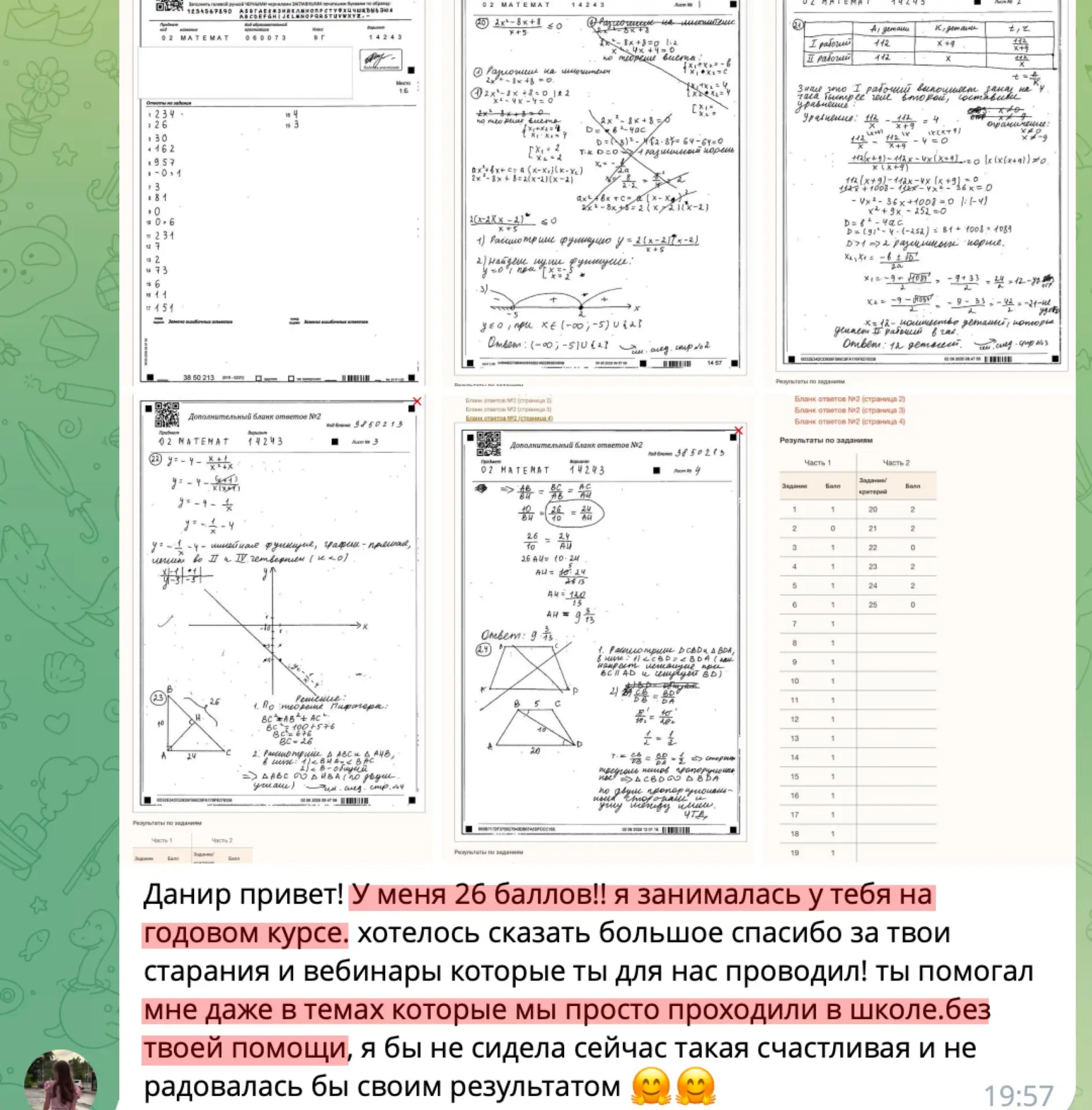 Изображение из сообщения канала
